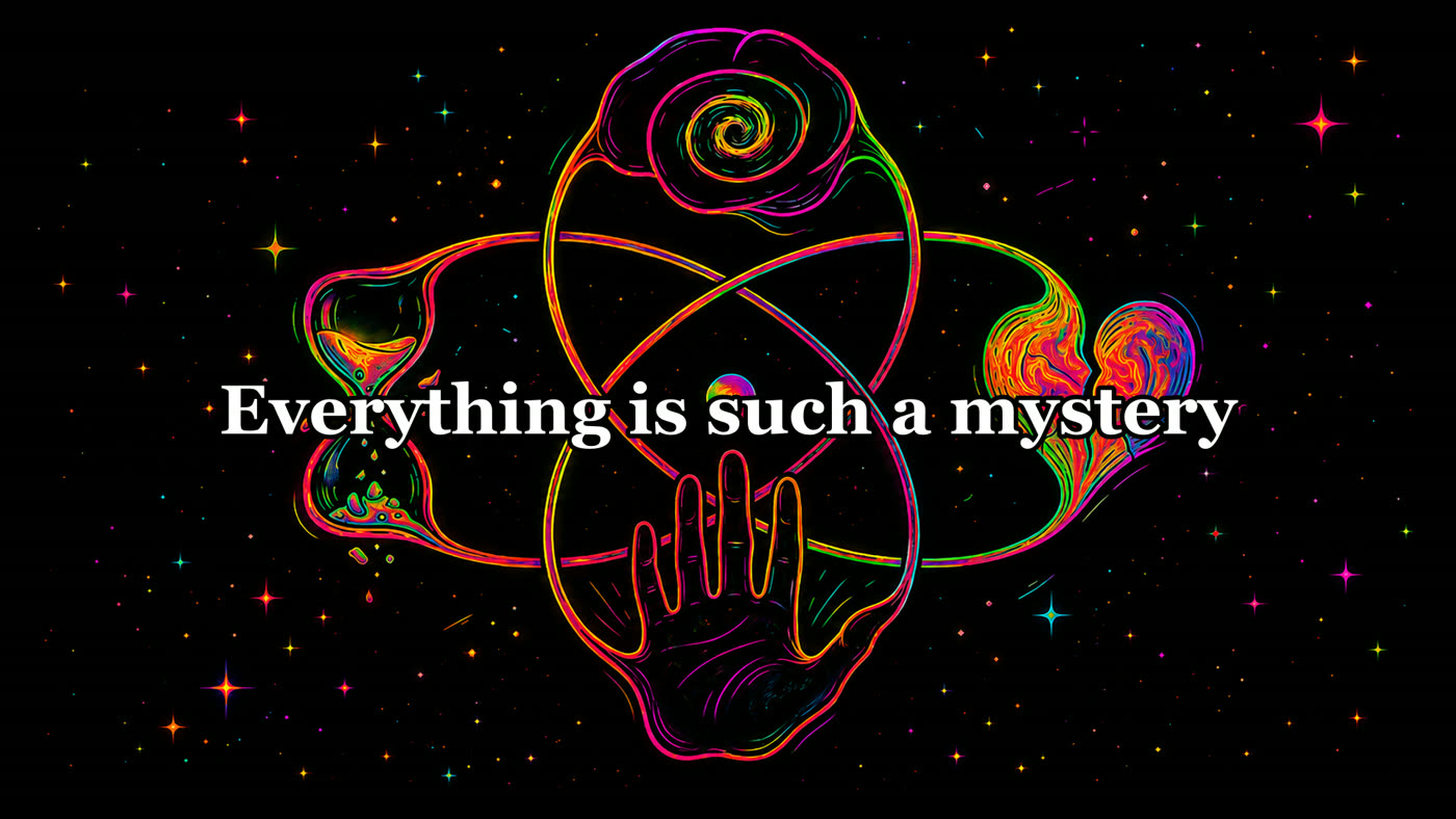 The same lyric line rendered in Georgia Bold at the Large
                  size, noticeably bigger and with serifs.